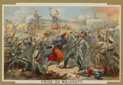 Toma del reducto de Malakoff, sitio de Sebastopol, Guerra de Crimea, 7 de septiembre de 1855 de European School